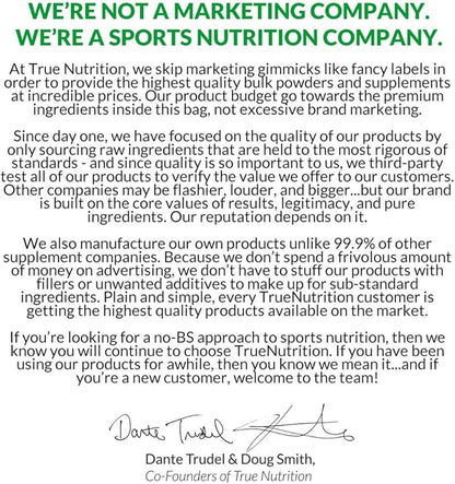 True Nutrition - Creatine Monohydrate Powder - Micronized Creatine Powder - Promotes Lean Muscle Growth, Muscular Strength, and Workout Intensity - Pre and Post Workout Supplement (500 g)