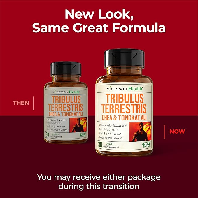 Testosterone Supplement For Men ??Tribulus Terrestris, Magnesium, Zinc, Tongkat Ali & Rhodiola Rosea Supplement ??Muscle Builder, Libido Support & B6 Vitamins for Men with DHEA 100mg ??30 Capsules