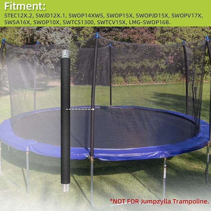 Trampoline Poles Replacement for Skywalker Or Jumpzylla,Galvanized Trampoline Enclosure Pole for Skywalker or Jumpzylla,Replace Parts#4201 4202 4135 OR for Jumpzylla 8ft 10ft&12ft 14ft