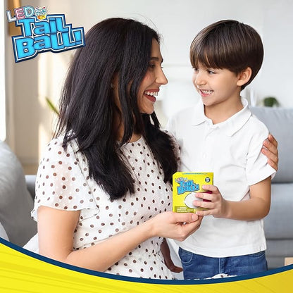 Outdoor Throw and Catch Light Up Ball Games -Kids Sports Ball & LED Tail Glow at Night - Play in The Dark - Fun Throwing Toys for Kids & Adults, Boys & Girls