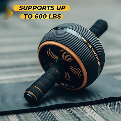 Ab Roller Wheel - Ab Wheel Roller & Knee Mat - Rueda Para Abdominales - Abdominal Wheel - Abs Roller for Men & Women - Home Gym Equipment