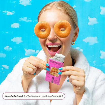 TRUBAR Vegan Protein Bar, Daydreaming About Donuts, Gluten Free, Plant Based, High Fiber, Dairy Free, Non GMO, Low Fat, No Sugar Alcohols, 12G Lean Protein, 13G Fiber, Healthy Snack Bars, 12 CT