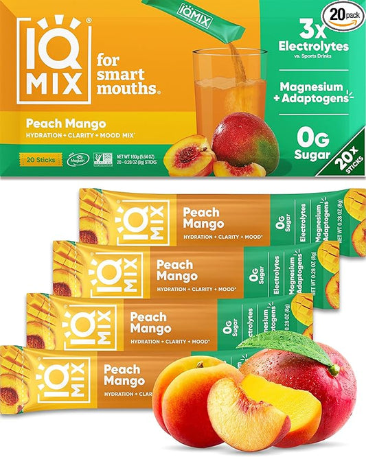 IQMIX Hydration Electrolyte Powder – 4-in-1 Formula for Hydration, Mental Clarity, Mood and