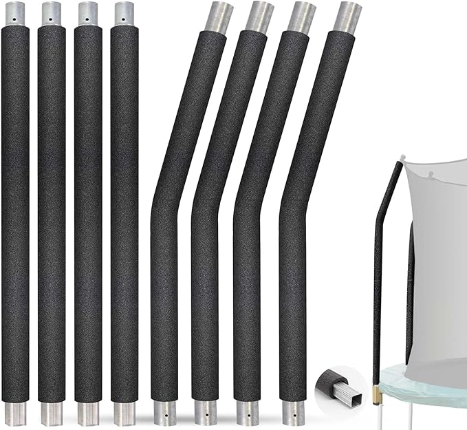 Trampoline Poles Replacement for Skywalker Or Jumpzylla,Galvanized Trampoline Enclosure Pole for Skywalker or Jumpzylla,Replace Parts#4201 4202 4135 OR for Jumpzylla 8ft 10ft&12ft 14ft
