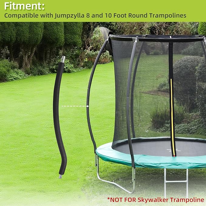 Trampoline Poles Replacement for Skywalker Or Jumpzylla,Galvanized Trampoline Enclosure Pole for Skywalker or Jumpzylla,Replace Parts#4201 4202 4135 OR for Jumpzylla 8ft 10ft&12ft 14ft