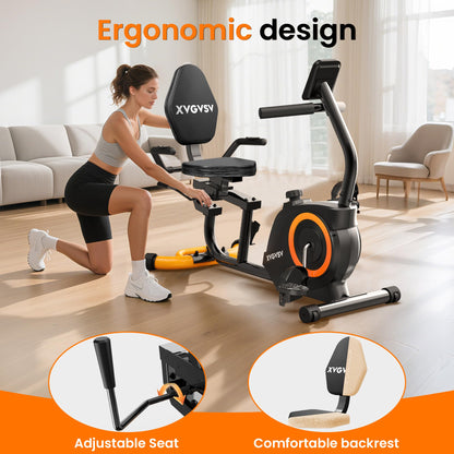 Recumbent Exercise Bike for Home, Recumbent Stationary Bikes for Seniors