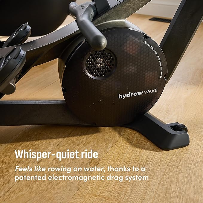 Hydrow Wave Rowing Machine with 16" HD Touchscreen & Speakers - Foldable | Live Home Workouts, Subscription Required