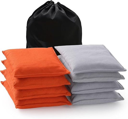 Cornhole Bags Set of 8 Regulation Corn Hole Bean Bags for Cornhole Game, Professional Weather