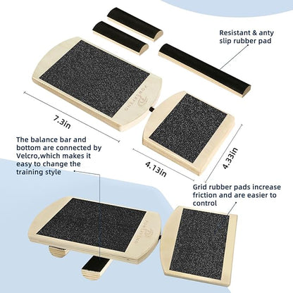 Ankle Balance Board Foot Strengthener Trainer, Single Leg Balance Board for Sprained Ankle,Stability Exercises, Physical Therapy, Plantar Fasciitis Relief