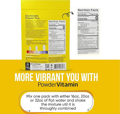 Electrolytes Powder Plus, Keto, Orange Pineapple, Sugar Free, 1000mg Potassium, 120mg Calcium, 120mg Magnesium, Non-GMO, Zero Calories, 30 Hydration Packets