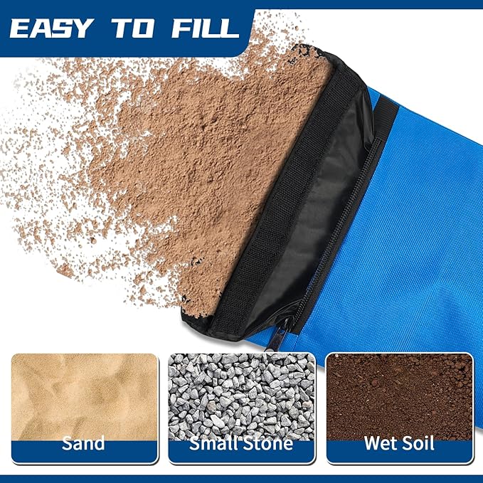 Unfilled Sandbag with Dual Compartment for Yoga 2 Pack Not Include Fillers