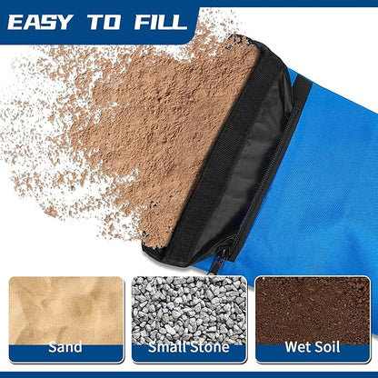 Unfilled Sandbag with Dual Compartment for Yoga 2 Pack Not Include Fillers