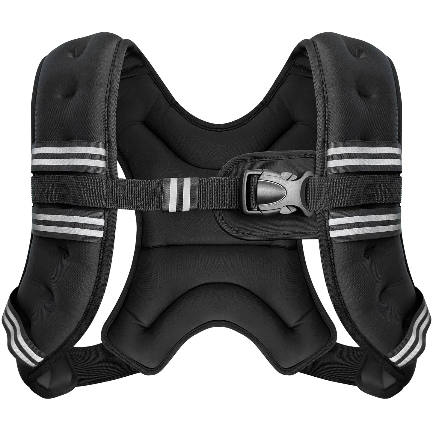 Zeerun Weighted Vest, 6lb/8lb/10lb/12lb/15lb/18lb/20lb/24lb/30lb for Men Women, Reflective Stripe