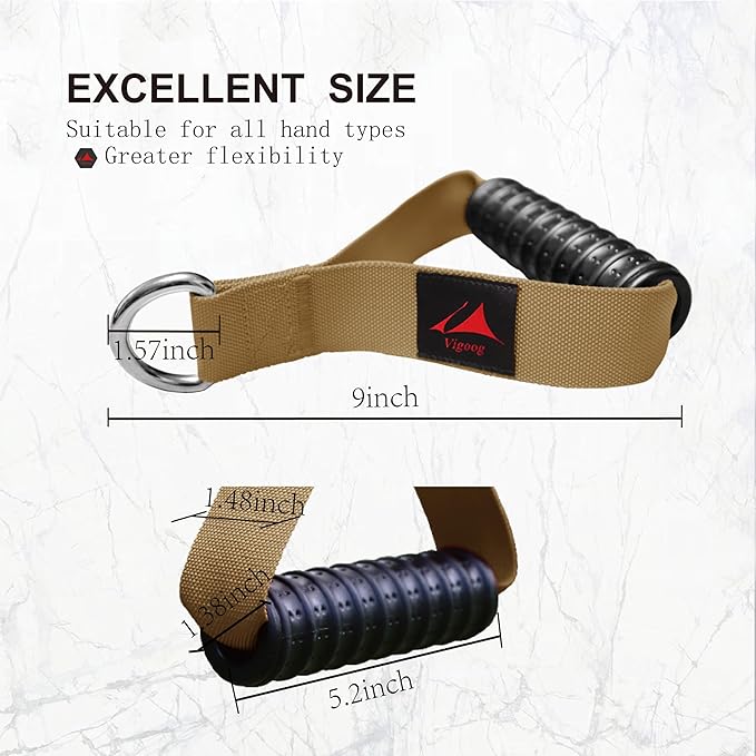 Heavy Duty Gym Workout Handles Attachment for Cable Machine,Resistance Band,Pulley System Home Exercise Equipment, Compatible with Bowflex,Total and Smith, Comfortable and Stronger Grip