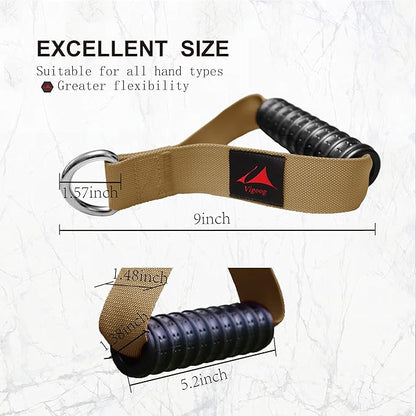 Heavy Duty Gym Workout Handles Attachment for Cable Machine,Resistance Band,Pulley System Home Exercise Equipment, Compatible with Bowflex,Total and Smith, Comfortable and Stronger Grip