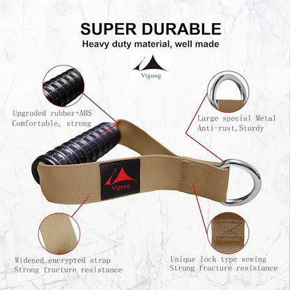 Heavy Duty Gym Workout Handles Attachment for Cable Machine,Resistance Band,Pulley System Home Exercise Equipment, Compatible with Bowflex,Total and Smith, Comfortable and Stronger Grip