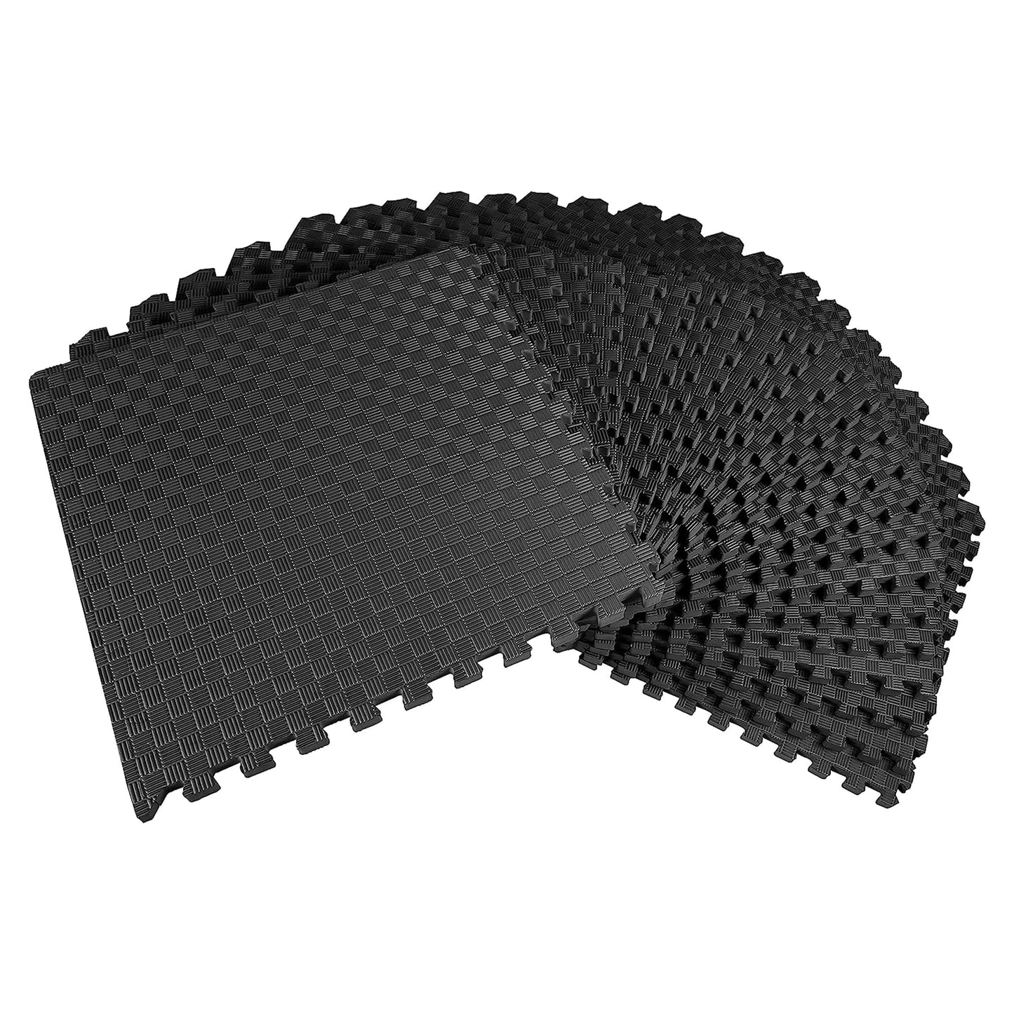 BalanceFrom Puzzle Exercise Mat 1-inch Thick, EVA Interlocking Foam Floor