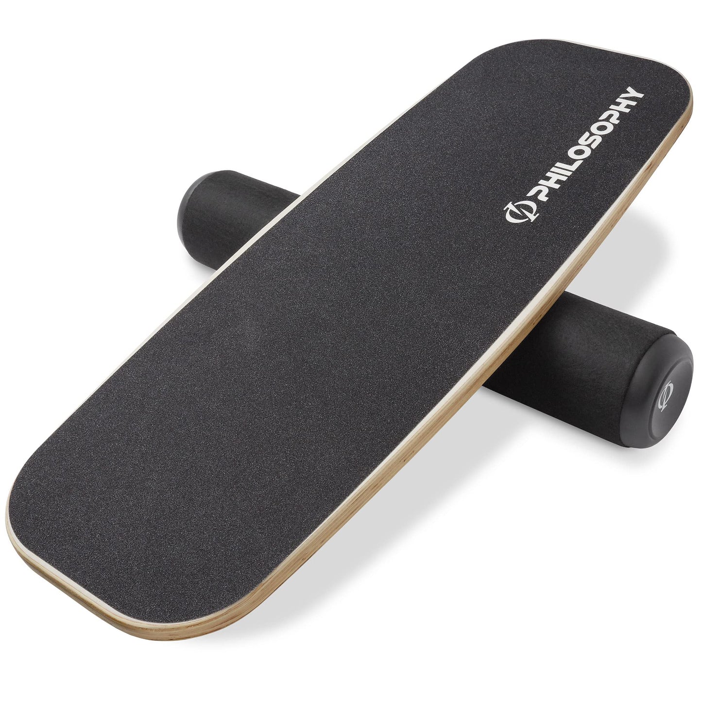 Philosophy Gym Balance Board, Adjustable Wooden Exercise Trainer - Black