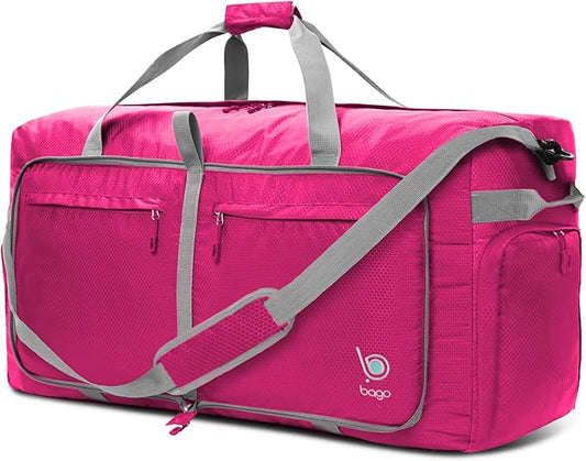 Bago Large Foldable Duffel Bags for Traveling Women & Men - 100L Packable Duffle Bag for Travel