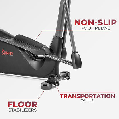Sunny Health & Fitness Full Body Workout Elliptical Trainer with Digital Performance Monitor, Low Impact Exercise, and Optional Bluetooth with Exclusive SunnyFit App