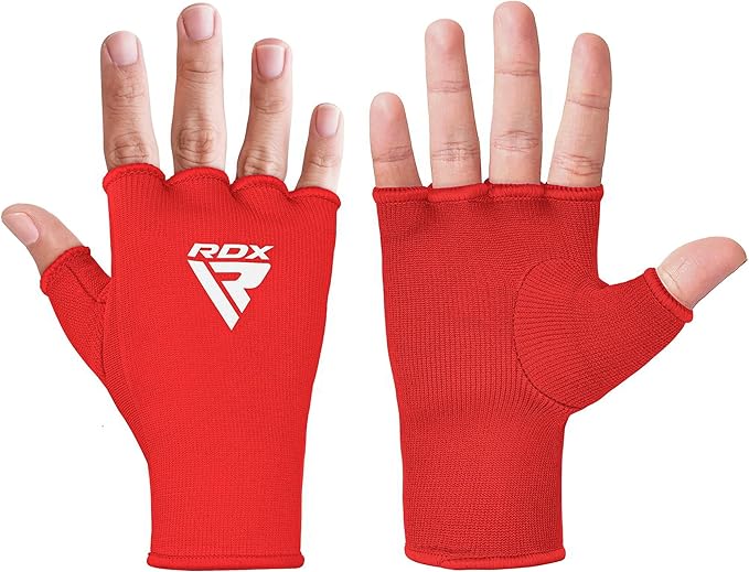 RDX Boxing Hand Wraps Inner Gloves Men Women, Half Finger Elasticated Bandages, Under Mitts Fist Protection, Muay Thai, Kickboxing, MMA, Martial Arts Speed Bag Punching Training