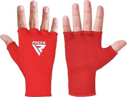 RDX Boxing Hand Wraps Inner Gloves Men Women, Half Finger Elasticated Bandages, Under Mitts Fist Protection, Muay Thai, Kickboxing, MMA, Martial Arts Speed Bag Punching Training