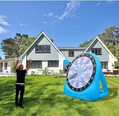 6ft Large Giant Inflatable Dartboards Jumbo Soccer Target Darts Outdoor, Yard, Lawn, Carnival Games for Adult Family,Kids,Toddler Golf,Kick Ball,Rugby Camping Games