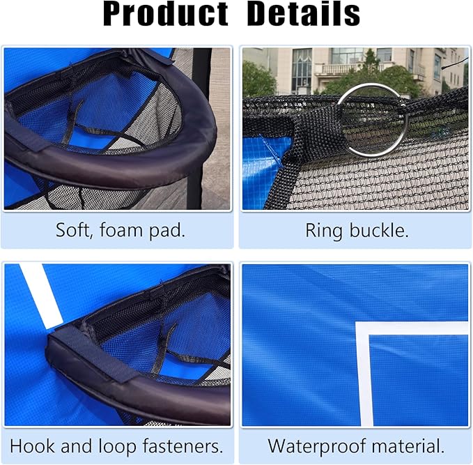 Trampoline Basketball Hoop, with Pump and 4 Mini Balls, Easy to Install, Universal Trampoline Accessories, Trampolines Basketball for Dunking