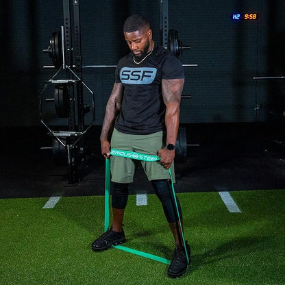 Serious Steel Fitness 32" Resistance Training Bands (Portable Exercise Band System Training Bands- Great for Individuals Under 5'10")