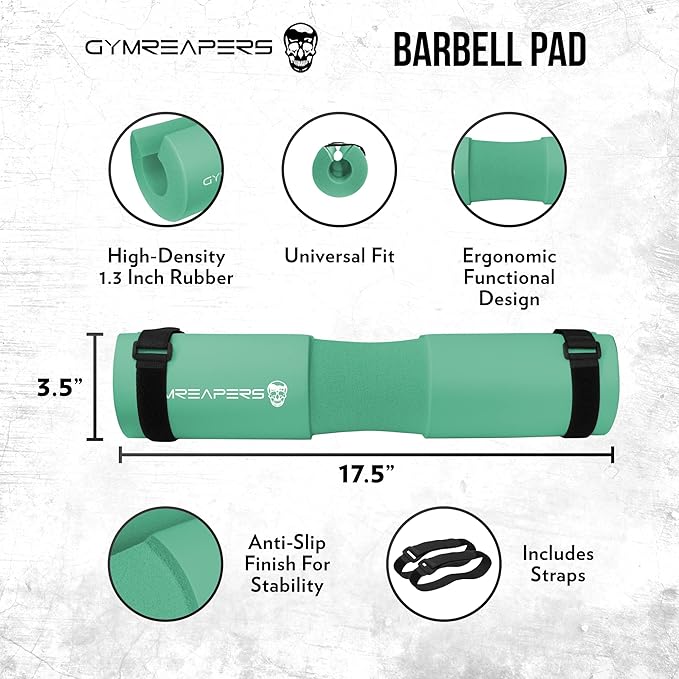 Gymreapers Barbell Squat Pad - Protective Bridge Pad For Hip Thrust, Squats, Lunges - Hip Support, Neck Protection For Bar