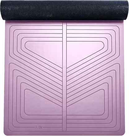 agoy Pro+ Warrior - Premium Non-Slip Yoga Mat – Eco-Conscious Design - PU Mat With Wet/Dry Grip+ - Focus Alignment - Lazer-Etched Technology - A Portable Standard Size Mat for All Styles of Yoga