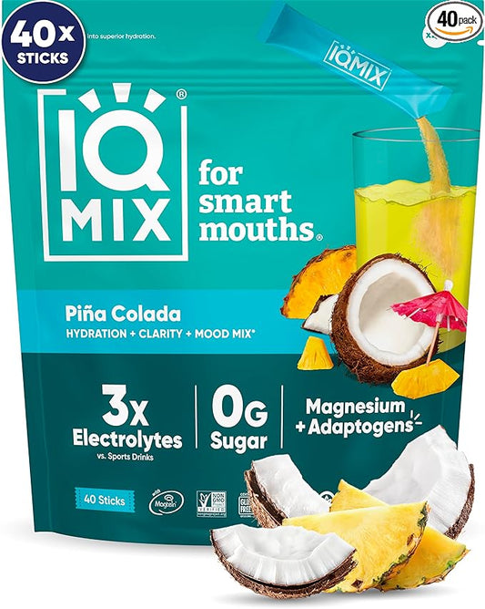 IQMIX Hydration Electrolyte Powder – 4-in-1 Formula for Hydration, Mental Clarity, Mood and