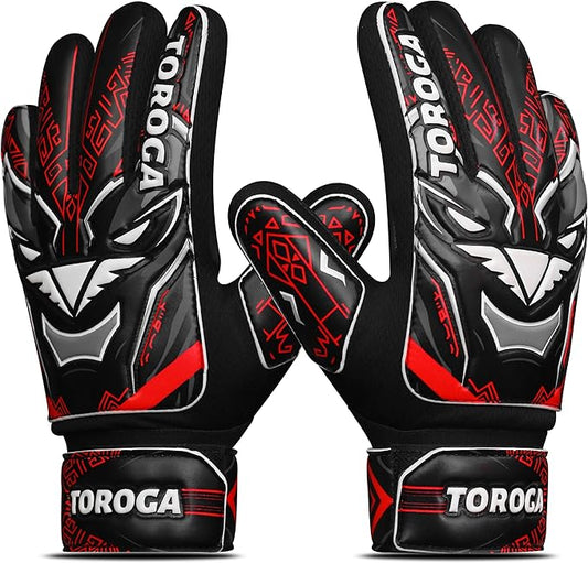 Goalkeeper Gloves for Kids & Youth – Soccer Goalie Gloves, Strong Latex Grip, Double Wrist Support