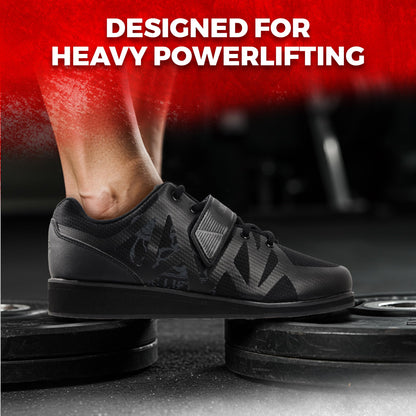 Nordic Lifting Squat Shoes for Men - Deadlift & Lifting Shoes MEGIN Black