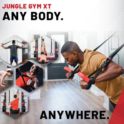 Lifeline Jungle Gym XT Body Weight Suspension Trainer System – Patented Split Anchor, Full-Body