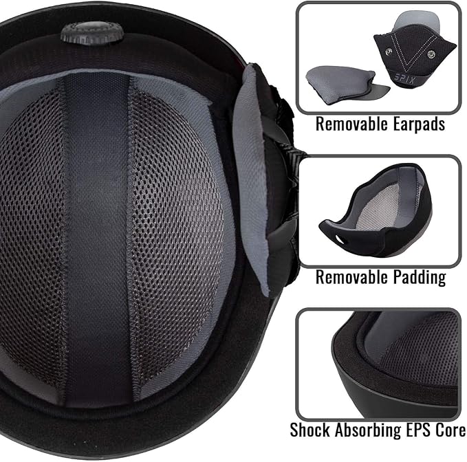 SPIX Ski Helmet Snowboard Helmet - ASTM Safety Standard Size Adjustable for Adults Youth Men and Women