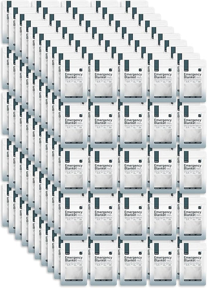 Altland 250 Pack of Emergency Blankets - Heat Reflective Blankets for Winter Survival Kits, Disaster Preparedness, Cold Weather Camping, and Homeless Care Packages