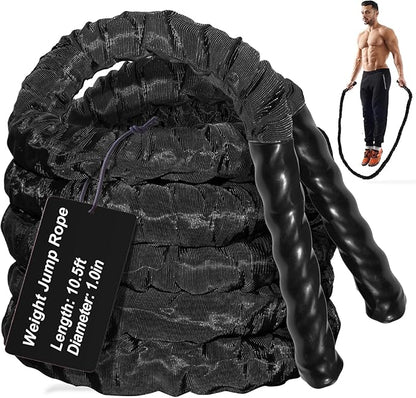 Battle Ropes for Home Gym, Exercise Rope 1.26/1.5inch, 30 40FT Heavy Battle Rope Weighted Battle Rope Training Heavy Rope for Workout Exercise