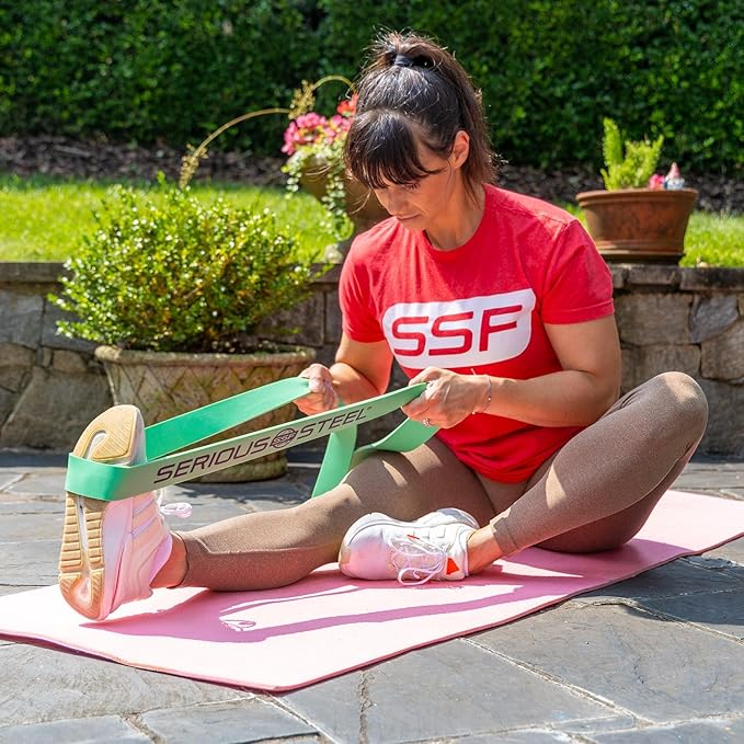 Serious Steel Fitness 37" Resistance Training Bands (Portable Exercise Band System Training Bands- Great for Individuals Looking for Tension Throughout The Exercise)