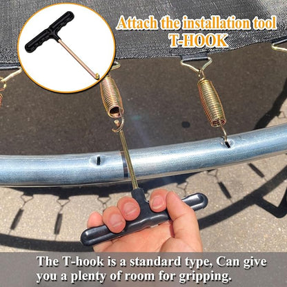 Trampoline Mat, Dia:80", Fits 8FT Round Frame, with 48 V-Rings and Spring Tool, Replacement Jumping Mat for Reinforce, UV-Resistant