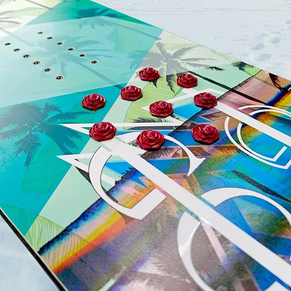 4-Layer Hexagonal Tapered Studs 18mm Aluminum Snowboard Stomp Pad - 9pcs