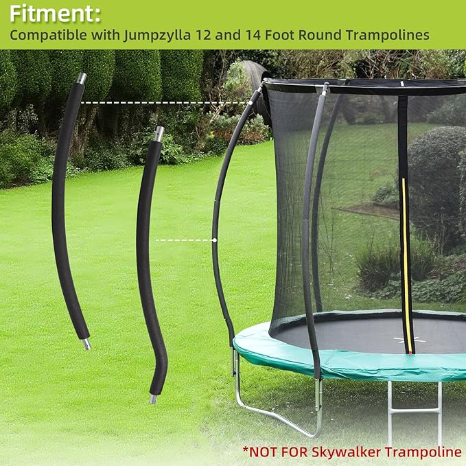 Trampoline Poles Replacement for Skywalker Or Jumpzylla,Galvanized Trampoline Enclosure Pole for Skywalker or Jumpzylla,Replace Parts#4201 4202 4135 OR for Jumpzylla 8ft 10ft&12ft 14ft