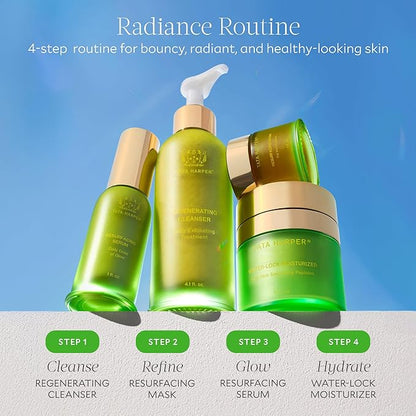 Tata Harper Resurfacing Mask, Instant Glow Face Mask, Gentle Exfoliating Face Mask, Enzyme Mask, Natural Skincare, 30ml