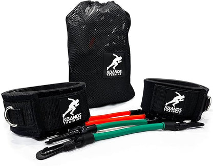Kbands | Speed and Strength Leg Resistance Bands | Includes Speed 101 and Agility FX Digital Training Programs - Sizes for Youth, Intermediate, and Advanced Athletes