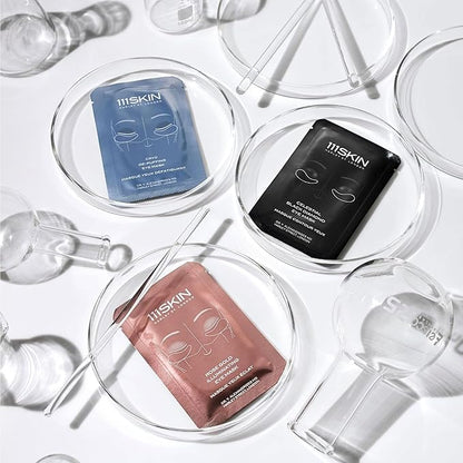 111SKIN Black Diamond Eye Mask, Hydrating Under Eye Patches for Dark Circles with Retinol, Hyaluronic Acid & Niacinamide, Helps Lift & Firm the Appearance of Fine Lines & Undereye Area, 8 Pairs