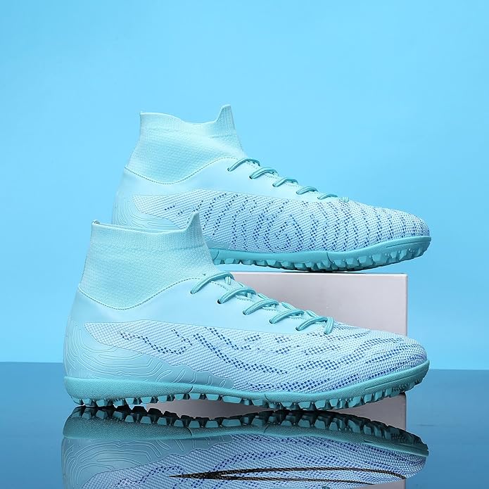 Soccer Cleats for Mens Womens Football Shoes Turf Soccer Shoes Indoor/Outdoor High-top Football Cleats AG/FG