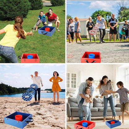GSE Games & Sports Expert Premium Wood Washer Toss Game Set with 8 Washers with Bottle Opener for Adults and Family. Portable Lawn Game for Beach, Backyard, Pitching, Tailgating, Camping