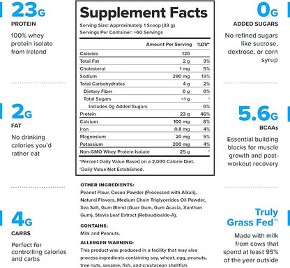 LEGION Whey+ Protein Whey Isolate from Grass Fed Cows - Whey Protein Isolate Powder Low Calorie, Non-GMO, Sugar Free, Lactose and Gluten Free, All Natural Protein Powder for Men & Women (30 Servings)