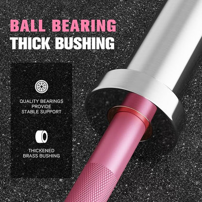 RITFIT Olympic Barbell 4ft/4.8ft/6ft - 2 Inch Weight Bar for Strength Training, Weightlifting, Squat, Deadlift, Bench Press, Curl, Overhead Press - 350lbs/500lbs Capacity