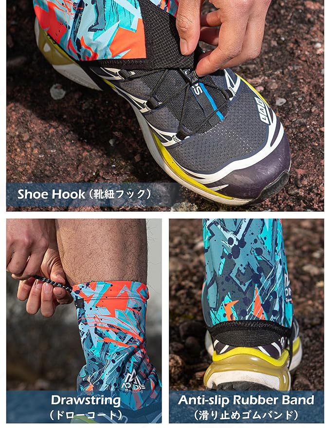 TRIWONDER Gaiters Low Gators Lightweight Waterproof Ankle Gaiters for Hiking Walking Backpacking